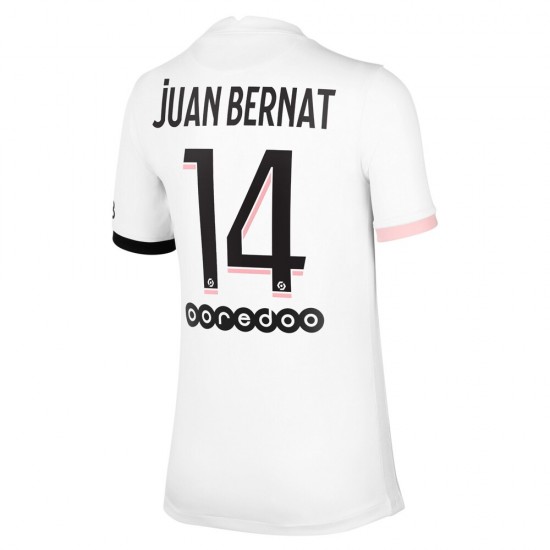 Camisola Paris Saint-Germain Juan Bernat 14 Equipamento Segundo 2021-2022 Manga Curta